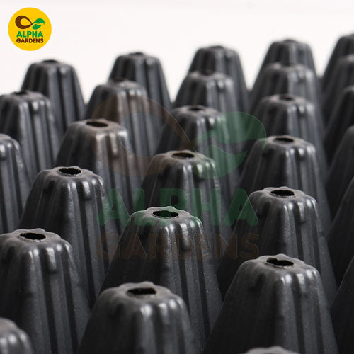 close-up-of-black-plastic-nozzles-with-alpha-gardens-logo