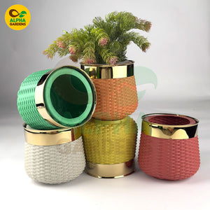 China Plastic Planter Pot colorfull