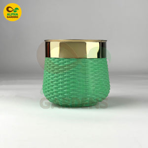 China Plastic Planter Pot green