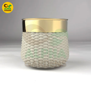China Plastic Planter Pot white 