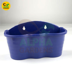Dewari DW4 wall pot planter blue
