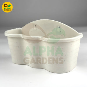 Dewari DW4 wall pot planter white