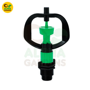 Green and black sprinkler 