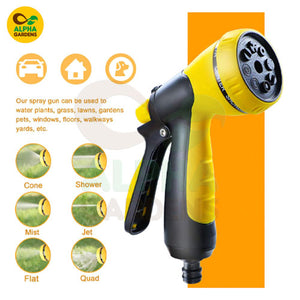 Yellow and black garden spray gun 