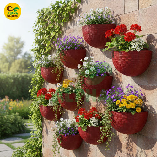 red-wall-planters-with-flowers