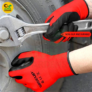 Person using a wrench on a wheel 