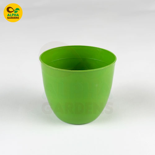 round-plastic-planter-pots-green