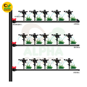 Garden irrigation system diagram 