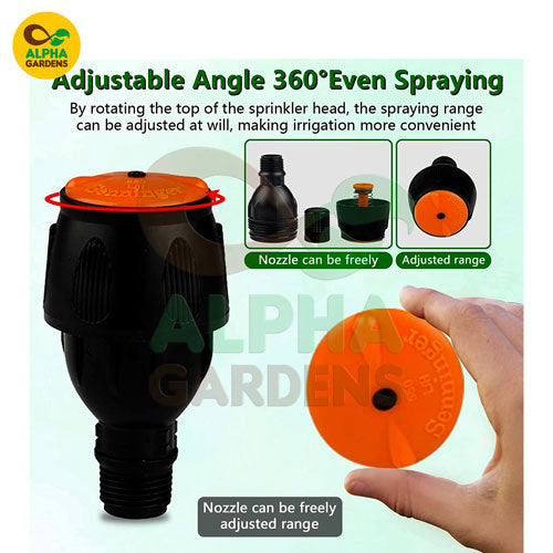 alpha-gardens-adjustable-sprinkler-head-with-rotating-top