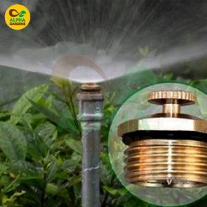 Garden sprinkler spraying water 