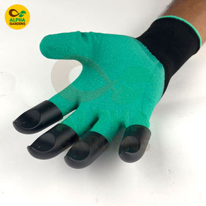 Green gardening glove 