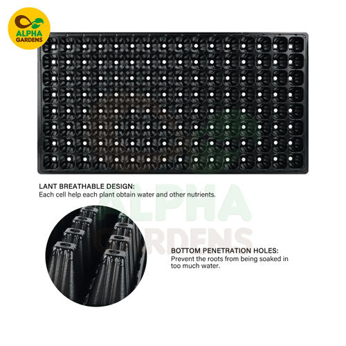 black-plastic-seed-tray-with-multiple-compartments-on-a-white-background-featuring-alpha-gardens-branding